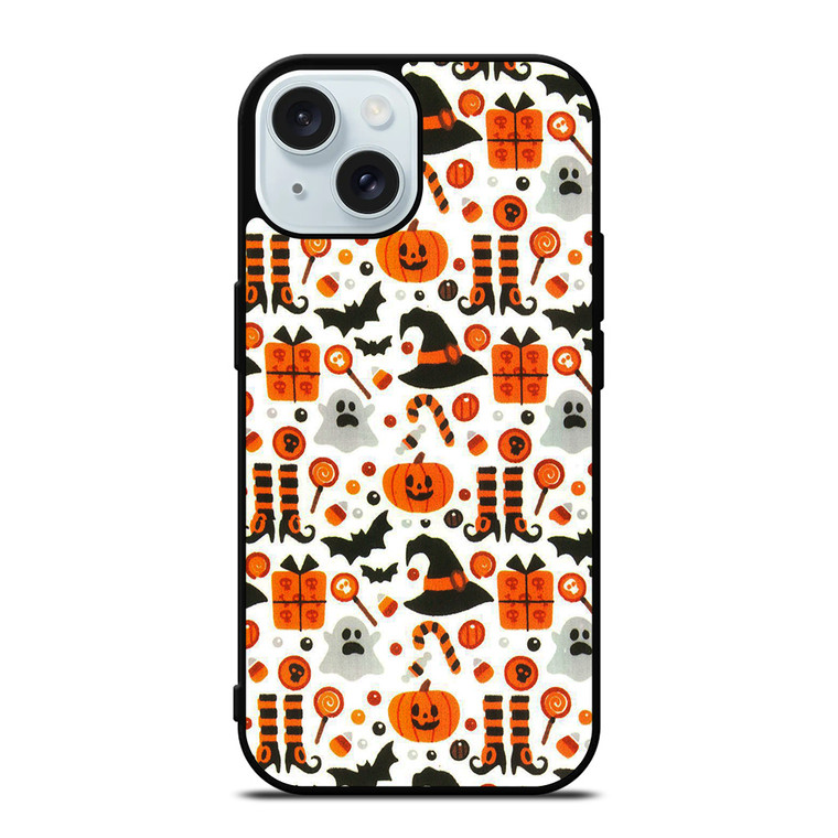 HALLOWEEN WITCH PUMPKIN PATTERN iPhone 15 Case Cover