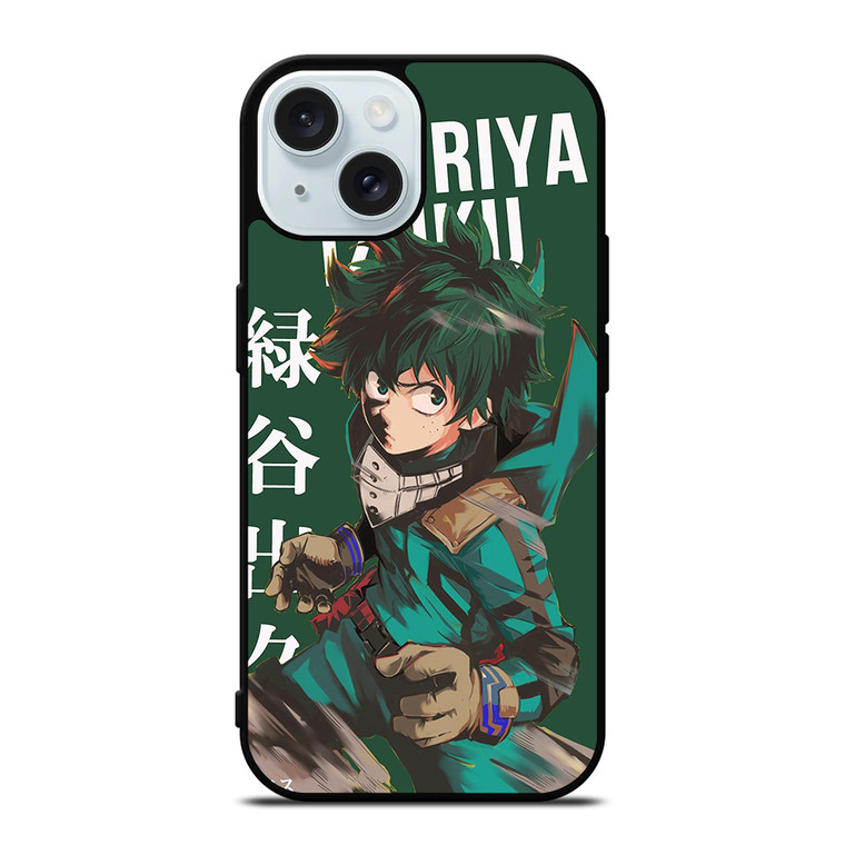 IZUKU MIDORIYA DEKU MY HERO ACADEMIA iPhone 15 Case Cover