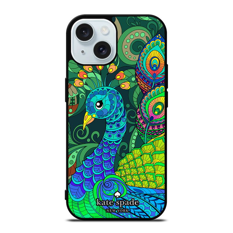KATE SPADE NEW YORK PEACOCK iPhone 15 Case Cover KATE SPADE NEW YORK PEACOCK iPhone 15 Case Cover