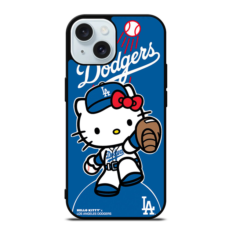 LA DODGERS HELLO KITTY 1 iPhone 15 Case Cover