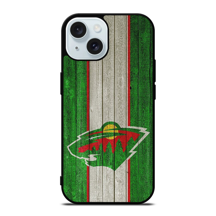 MINNESOTA WILD WOODEN iPhone 15 Case Cover