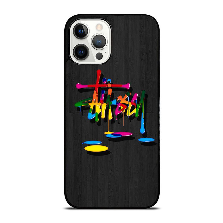 STUSSY PAINT LOGO iPhone 12 Pro Max Case Cover