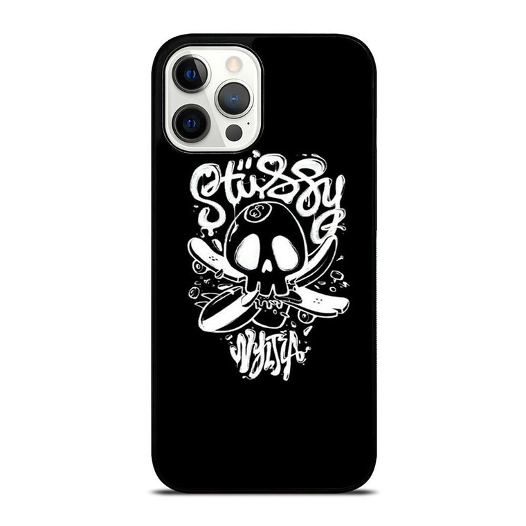 STUSSY SKULL LOGO iPhone 12 Pro Max Case Cover
