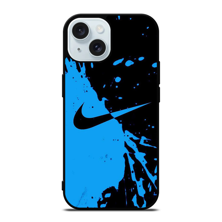 NIKE BLUE SPLASH iPhone 15 Case Cover