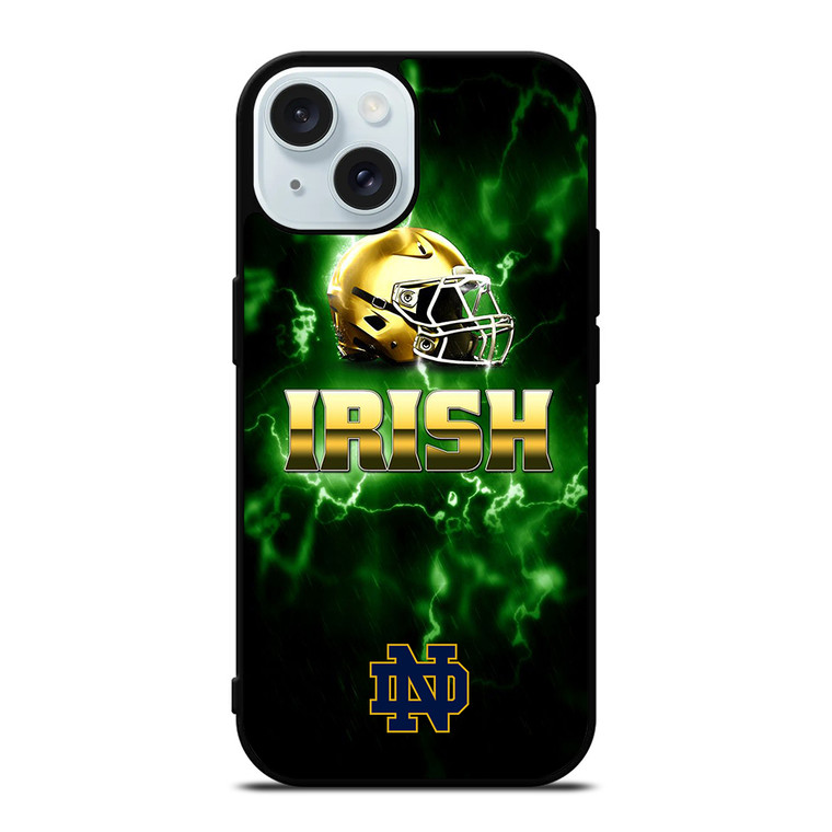 NOTRE DAME ND GREEN iPhone 15 Case Cover