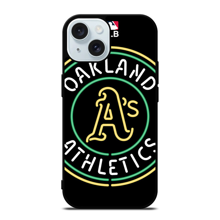 OAKLAND ATHLETICS BASEBALL ICON iPhone 15 Case Cover OAKLAND ATHLETICS BASEBALL ICON iPhone 15 Case Cover