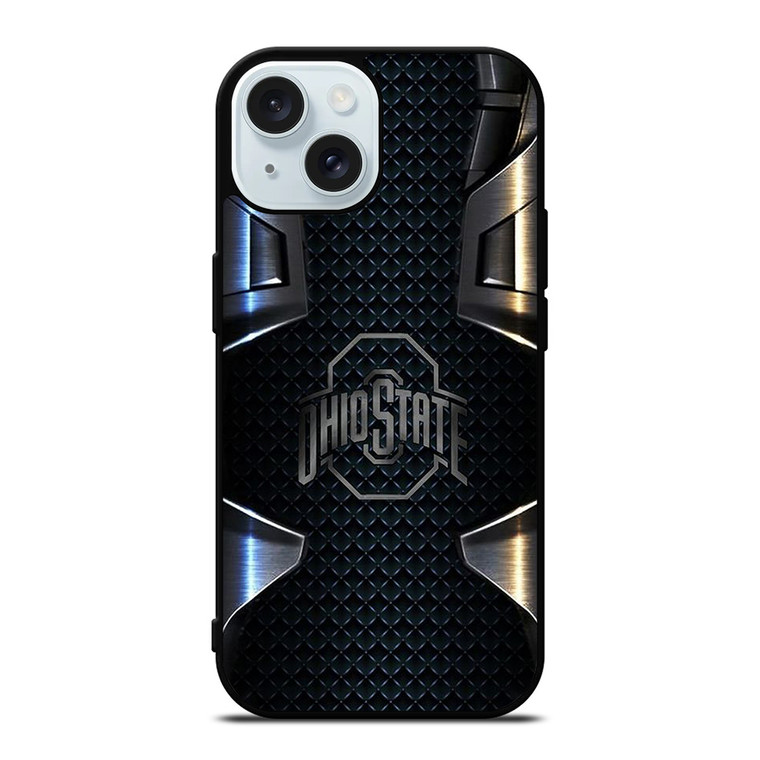 OHIO STATE METAL iPhone 15 Case Cover OHIO STATE METAL iPhone 15 Case Cover