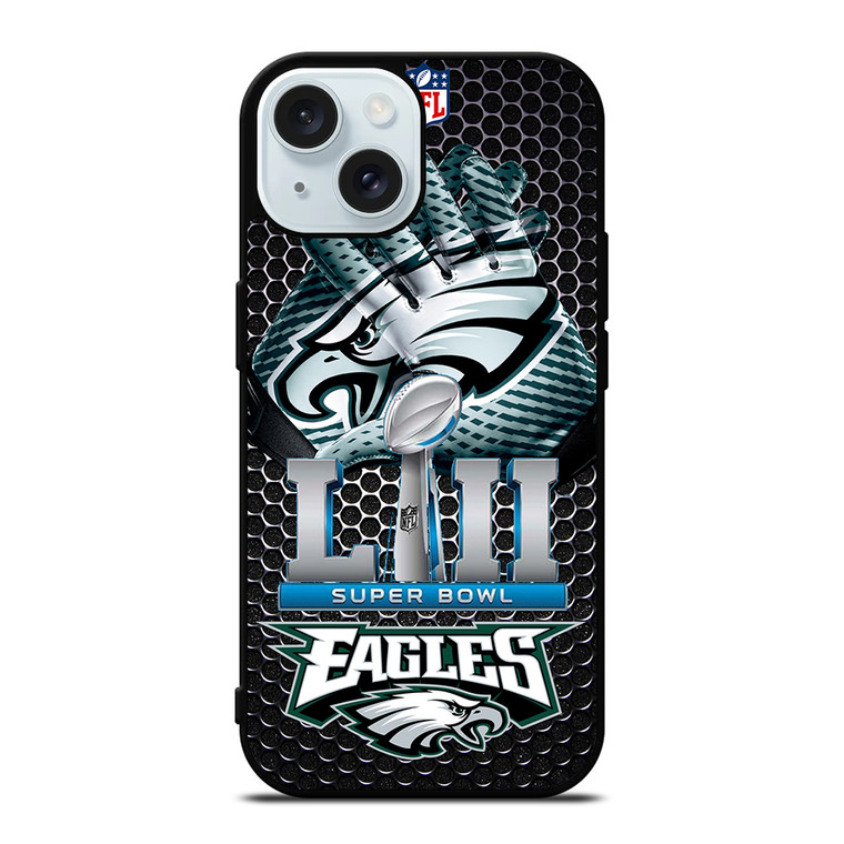 PHILADELPHIA EAGLES LII CHAMP iPhone 15 Case Cover