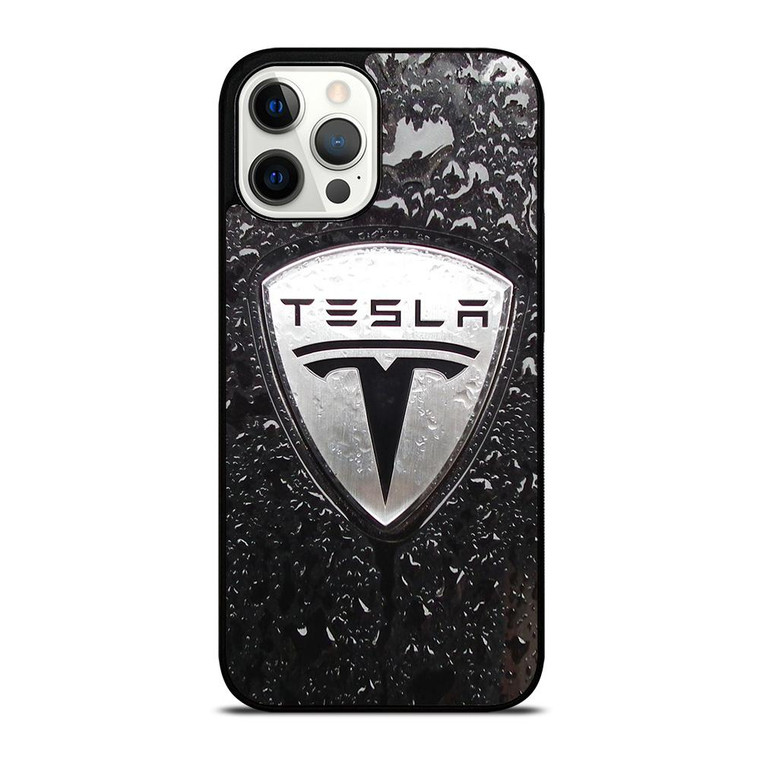 TESLA RAINDROP LOGO iPhone 12 Pro Max Case Cover