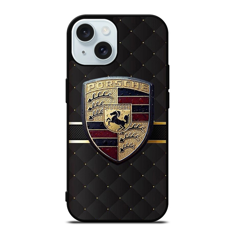 PORSCHE GOLD iPhone 15 Case Cover