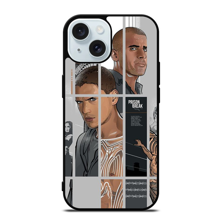 PRISON BREAK ART iPhone 15 Case Cover