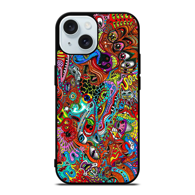 PSYCHEDELIC VISUALS iPhone 15 Case Cover PSYCHEDELIC VISUALS iPhone 15 Case Cover