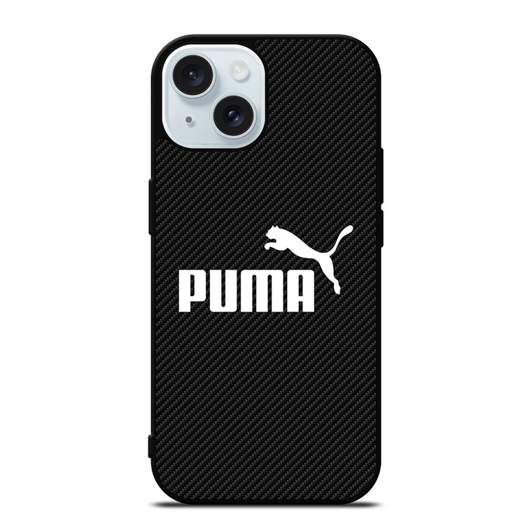 PUMA CARBON LOGO iPhone 15 Case Cover