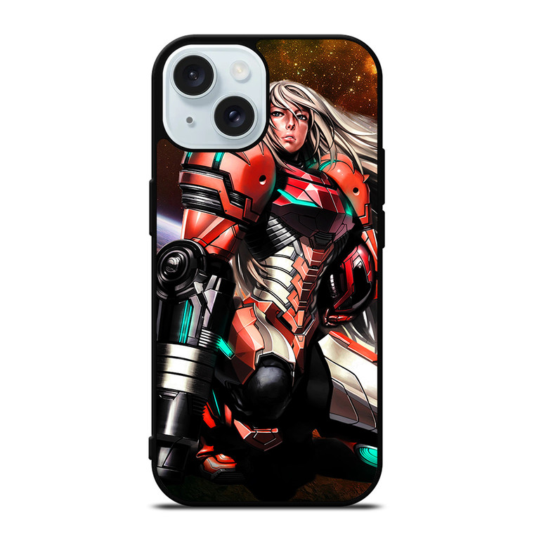 SAMUS ARAN METROID 2 iPhone 15 Case Cover
