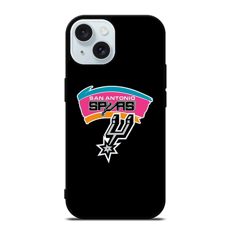 SAN ANTONIO SPURS NBA LOGO iPhone 15 Case Cover SAN ANTONIO SPURS NBA LOGO iPhone 15 Case Cover