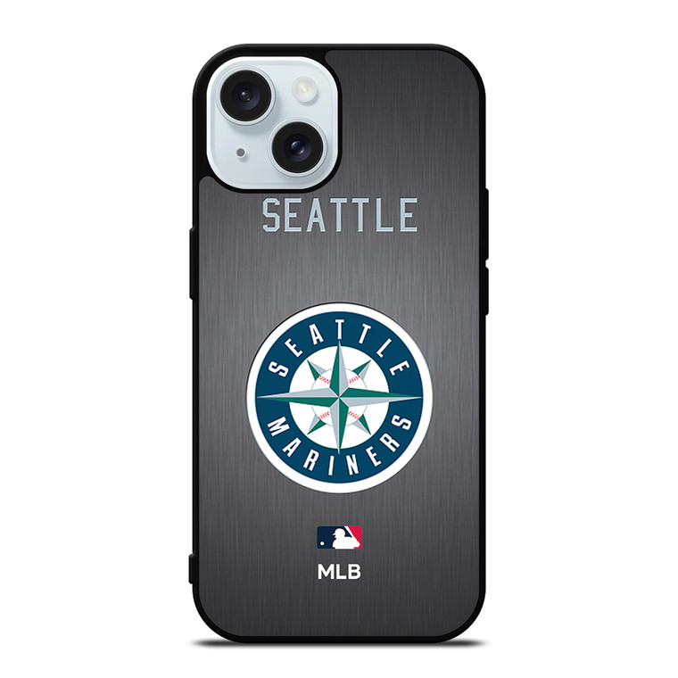SEATTLE MARINERS MLB LOGO 2 iPhone 15 Case Cover SEATTLE MARINERS MLB LOGO 2 iPhone 15 Case Cover