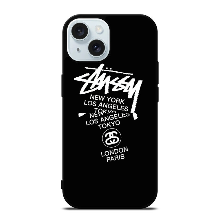 STUSSY METROPOLITAN iPhone 15 Case Cover