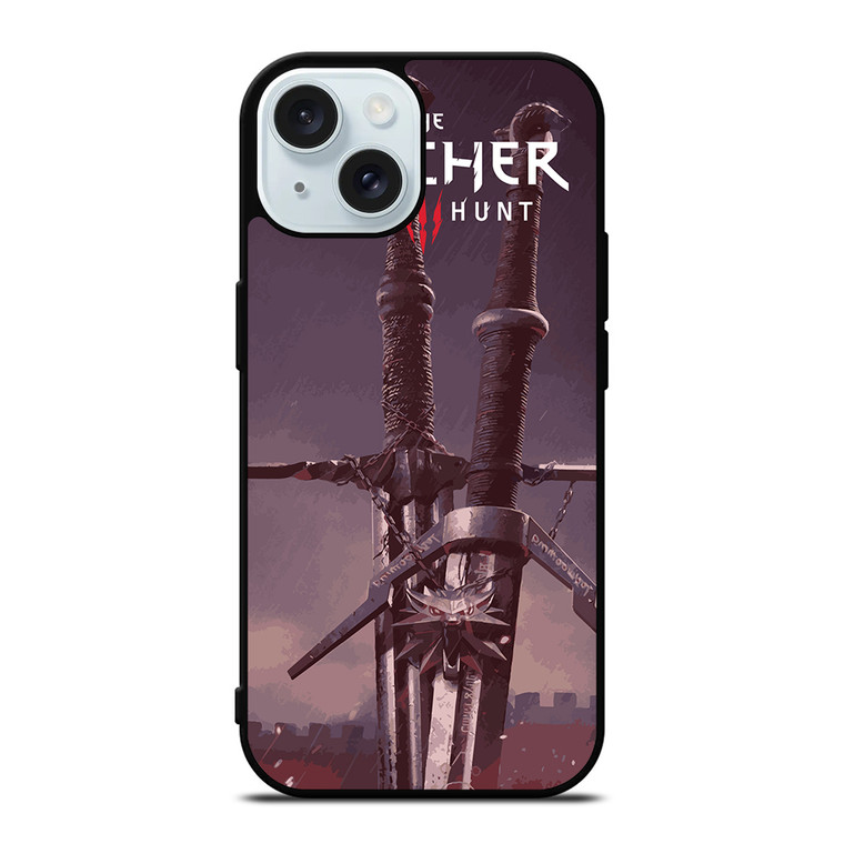 THE WITCHER 3 WILD HUNT SWORD iPhone 15 Case Cover THE WITCHER 3 WILD HUNT SWORD iPhone 15 Case Cover