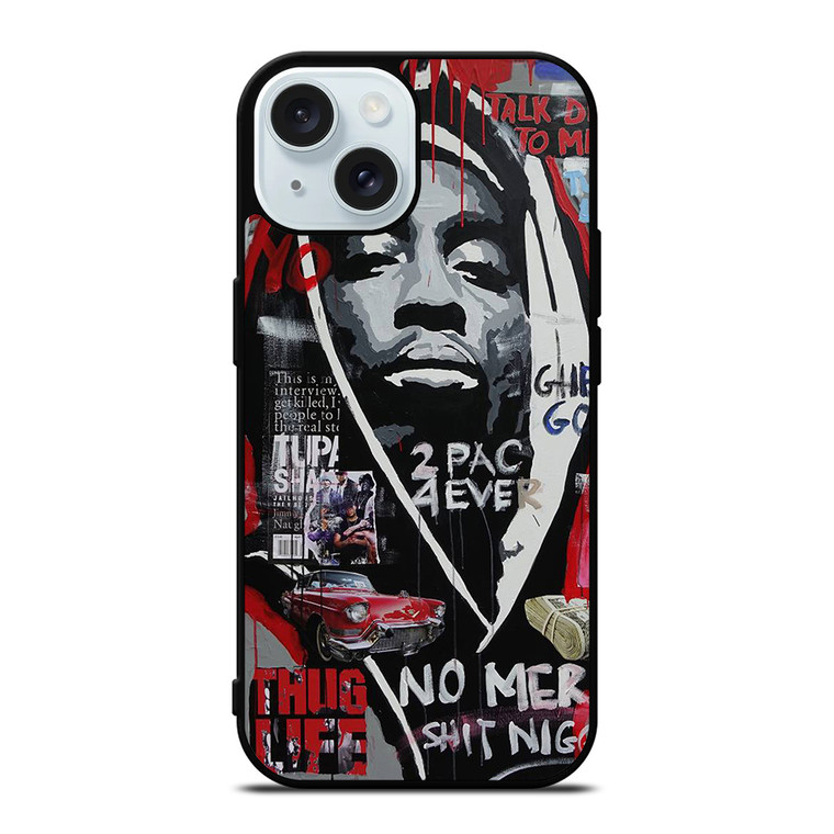 TUPAC 2PAC RAPPER 2 iPhone 15 Case Cover