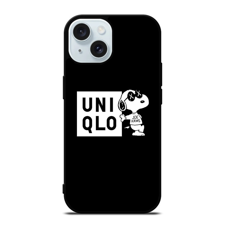 UNIQLO SNOOPY LOGO iPhone 15 Case Cover