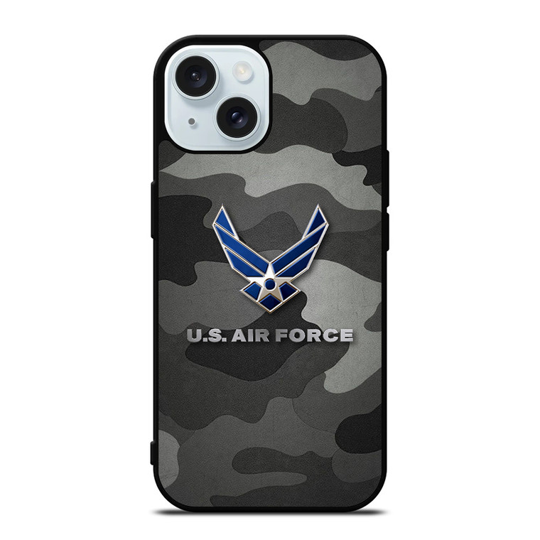 US AIR FORCE CAMO LOGO  iPhone 15 Case Cover