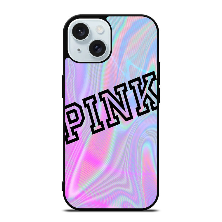 VICTORIA'S SECRET PINK COLORFULL iPhone 15 Case Cover