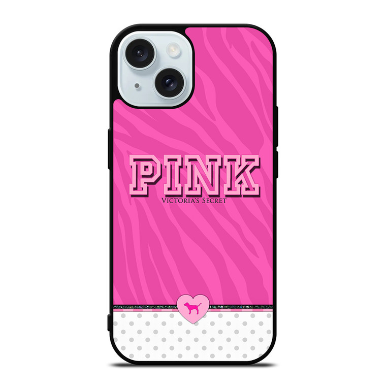 VICTORIA'S SECRET PINK DOT iPhone 15 Case Cover