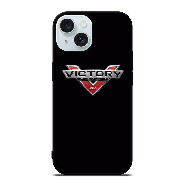 VICTORY BLACK LOGO iPhone 15 Case Cover