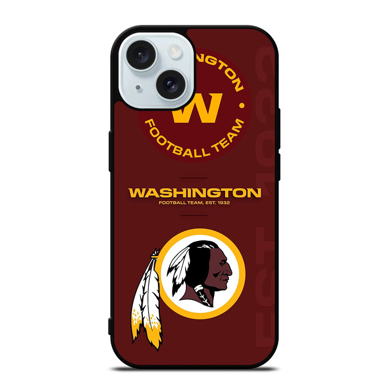 WASHINGTON FOOTBALL TEAM LOGO iPhone 15 Case Cover