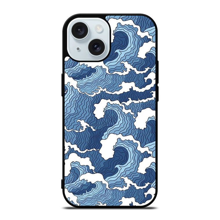 WAVE AESTHETIC 5 iPhone 15 Case Cover