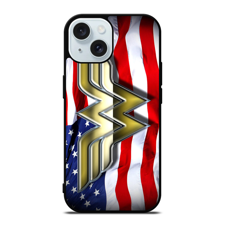 WONDER WOMAN AMERICAN iPhone 15 Case Cover
