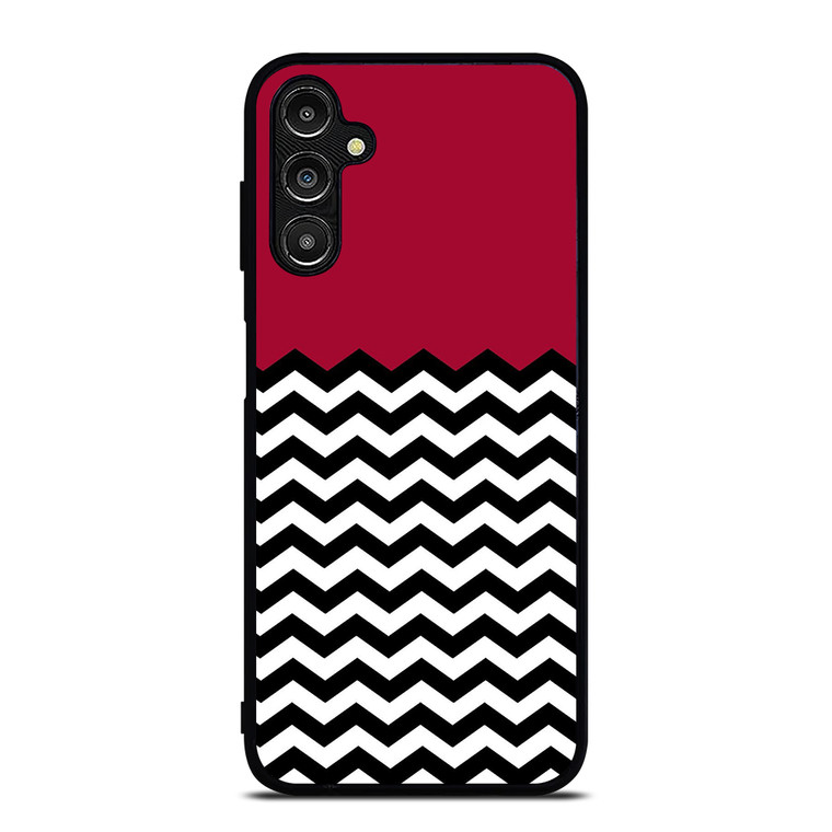 COLOR BLOCK DARK RED CHEVRON Samsung Galaxy A14 5G Case Cover