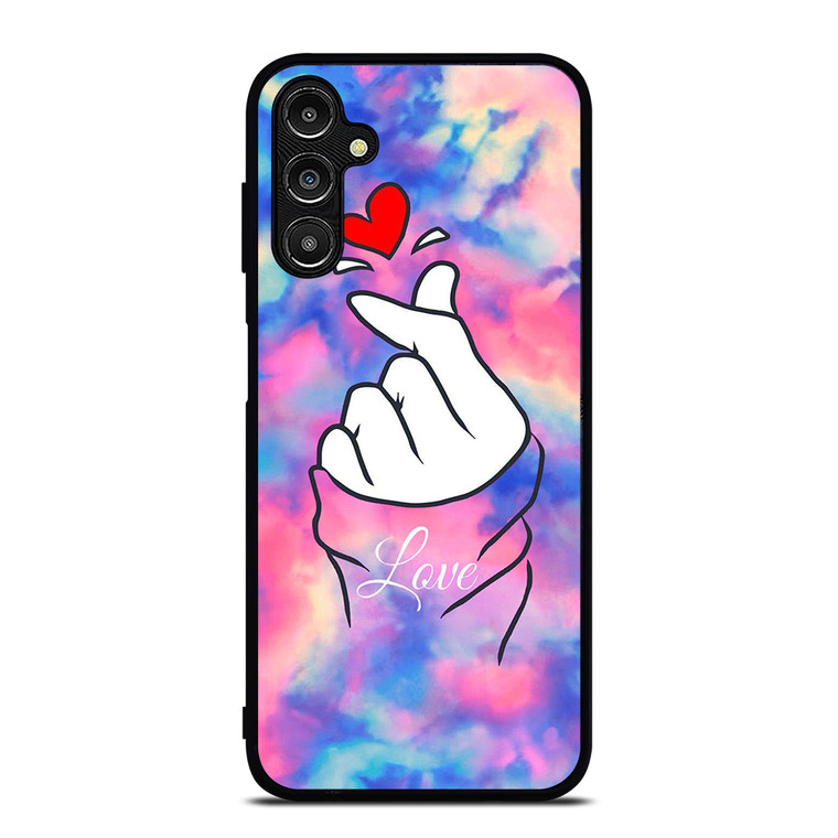 CUTE HEART FINGER MARBLE Samsung Galaxy A14 5G Case Cover