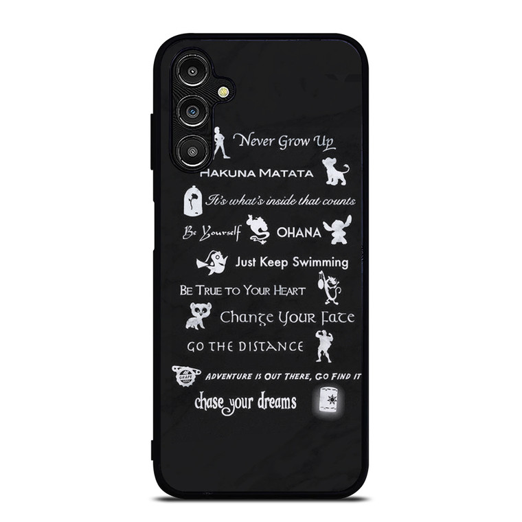 DISNEY LESSONS BLACK MARBLE Samsung Galaxy A14 5G Case Cover