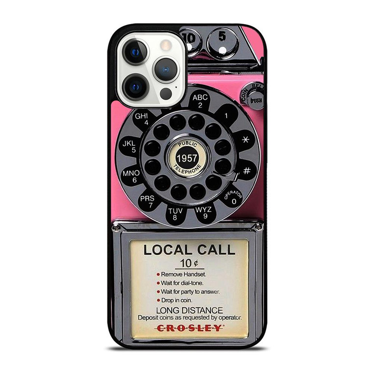 VINTAGE RETRO PAYPHONE PINK iPhone 12 Pro Max Case Cover