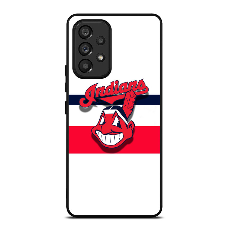 CLEVELAND INDIANS STRIPE LOGO Samsung Galaxy A53 5G Case Cover