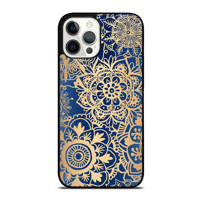 MANDALA BLUE PATTERN iPhone 12 Pro Max Case Cover