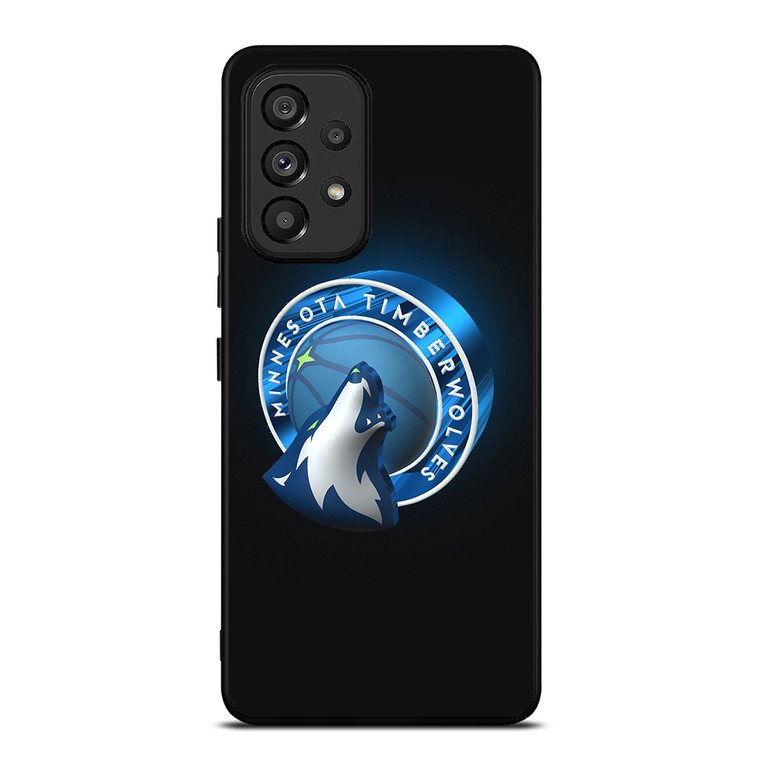 MINNESOTA TIMBERWOLVES 3D LOGO Samsung Galaxy A53 5G Case Cover