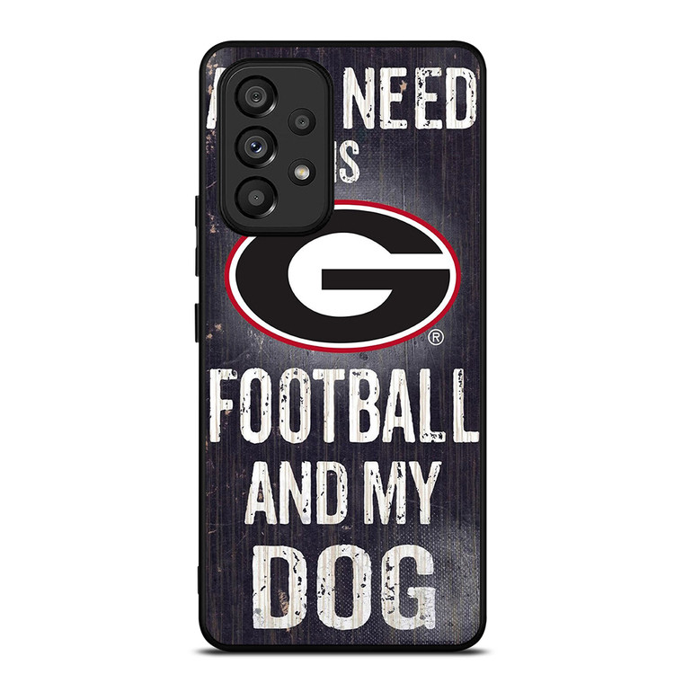 UNIVERSITY GEORGIA BULLDOGS 5 Samsung Galaxy A53 5G Case Cover