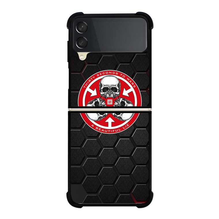 30 SECONDS TO MARS SKULL LOGO Samsung Galaxy Z Flip 3 5G Case Cover