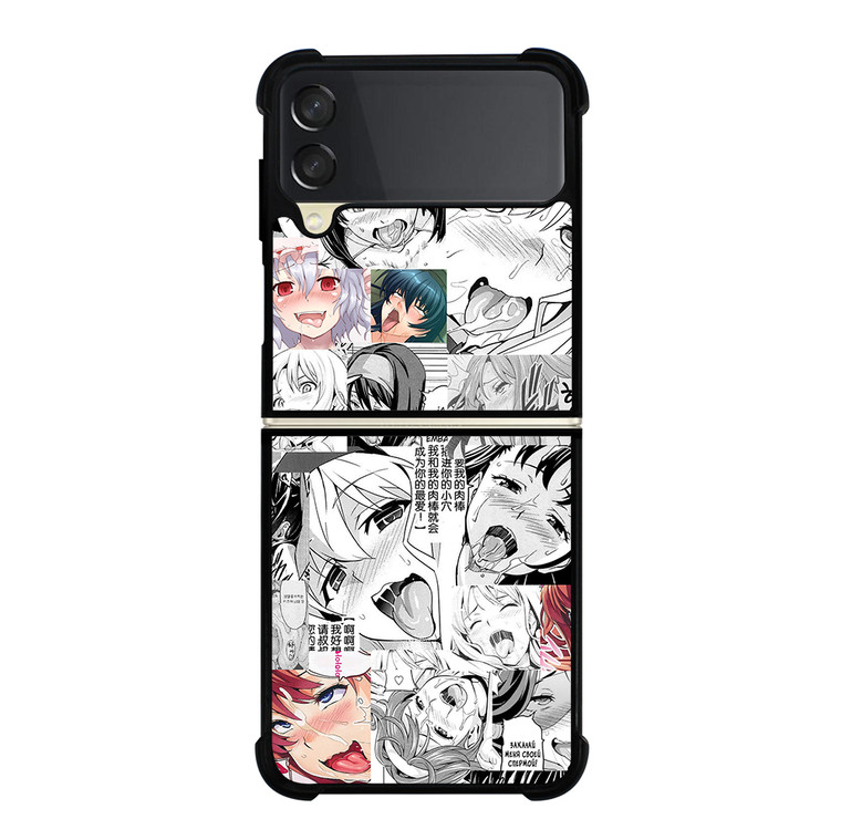 AHEGAO FACE ANIME 2 Samsung Galaxy Z Flip 3 5G Case Cover