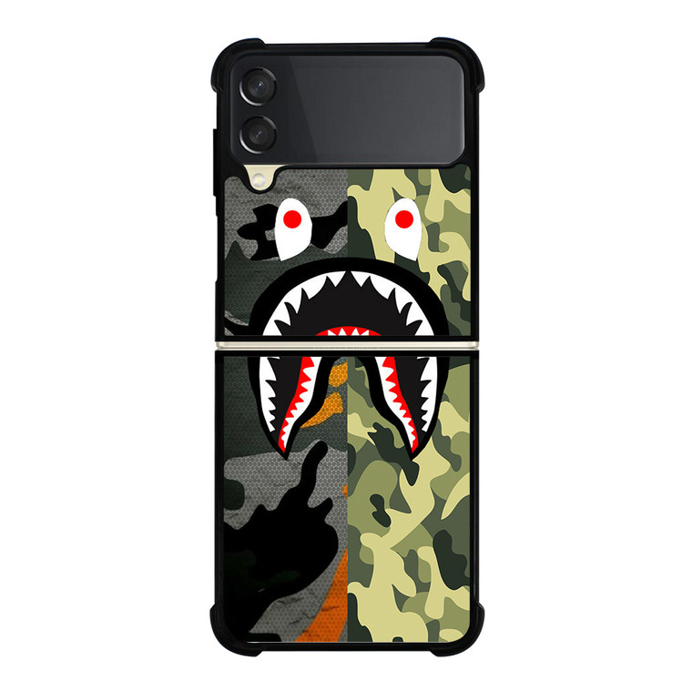 BAPE CAMO SHARK Samsung Galaxy Z Flip 3 5G Case Cover