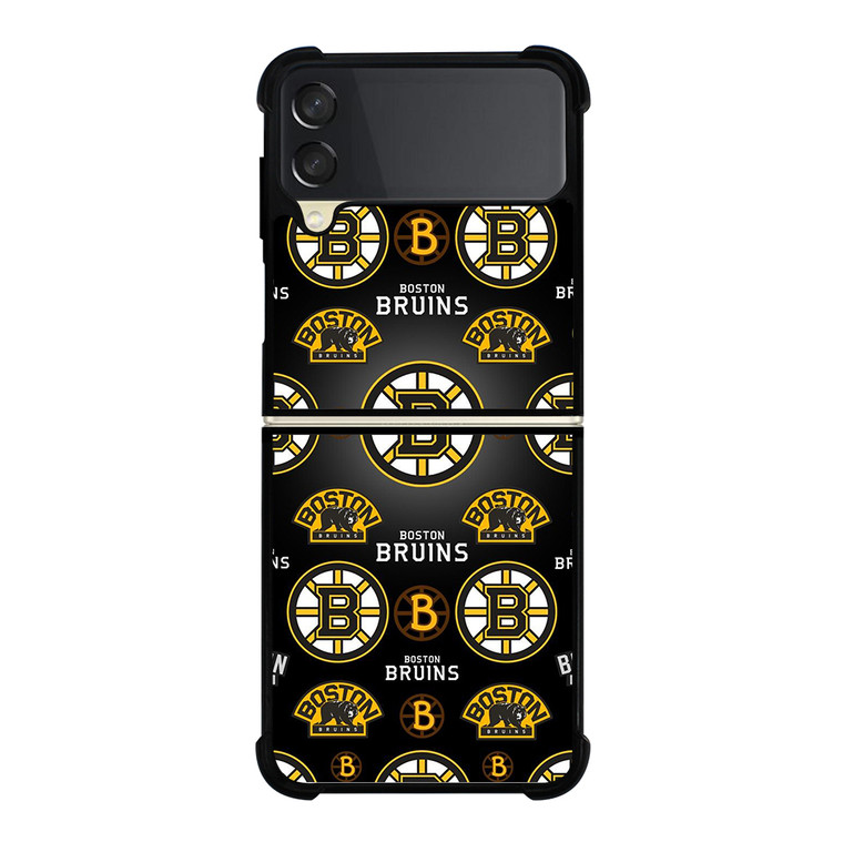 BOSTON BRUINS LOGO COLLAGE Samsung Galaxy Z Flip 3 5G Case Cover