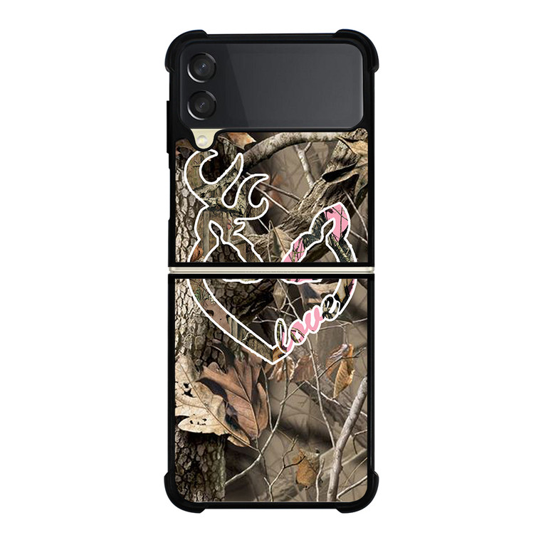 CAMO LOVE BROWNING Samsung Galaxy Z Flip 3 5G Case Cover