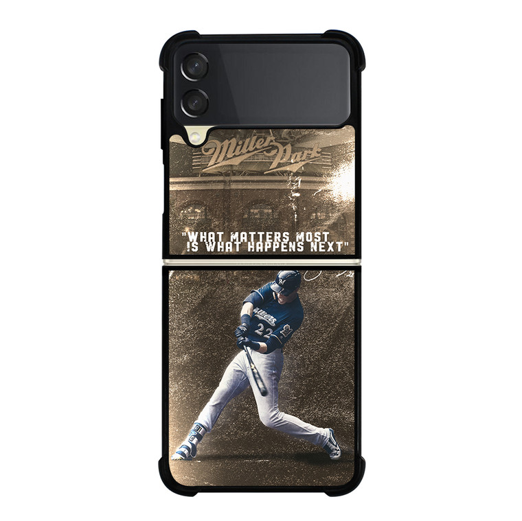 CHRISTIAN YELICH MILWAUKEE BREWERS QUOTE Samsung Galaxy Z Flip 3 5G Case Cover