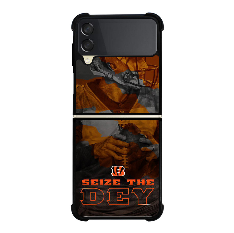CINCINNATI BENGALS SEIZE Samsung Galaxy Z Flip 3 5G Case Cover