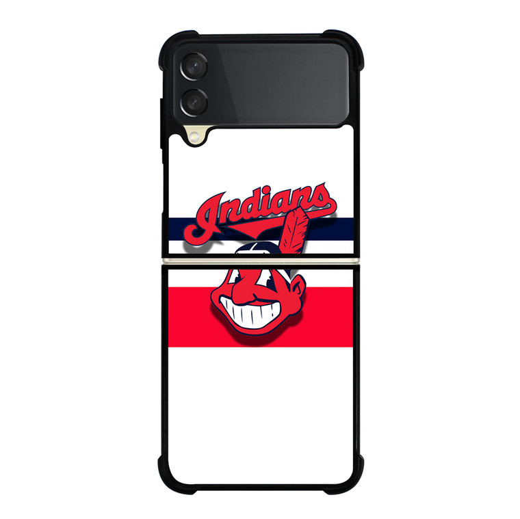 CLEVELAND INDIANS STRIPE LOGO Samsung Galaxy Z Flip 3 5G Case Cover