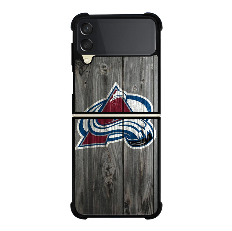 COLORADO AVALANCHE WOODEN Samsung Galaxy Z Flip 3 5G Case Cover