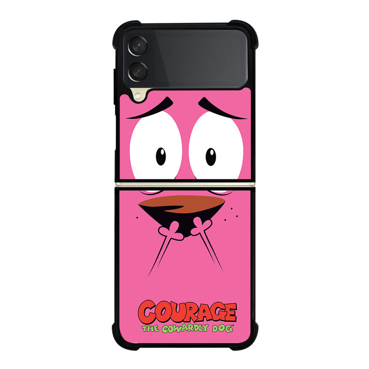 COURAGE THE COWARDLY DOG FACE Samsung Galaxy Z Flip 3 5G Case Cover