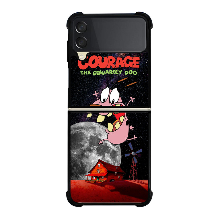 COURAGE THE COWARDLY DOG SPACE Samsung Galaxy Z Flip 3 5G Case Cover